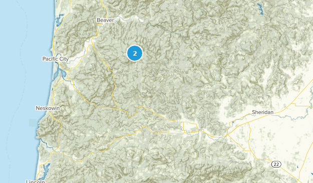 Grand Ronde, Oregon Map