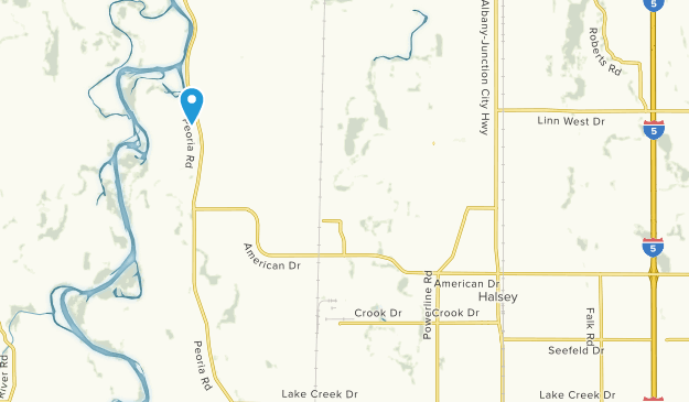 Halsey, Oregon Map