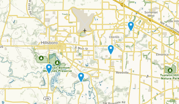 Hillsboro, Oregon Map