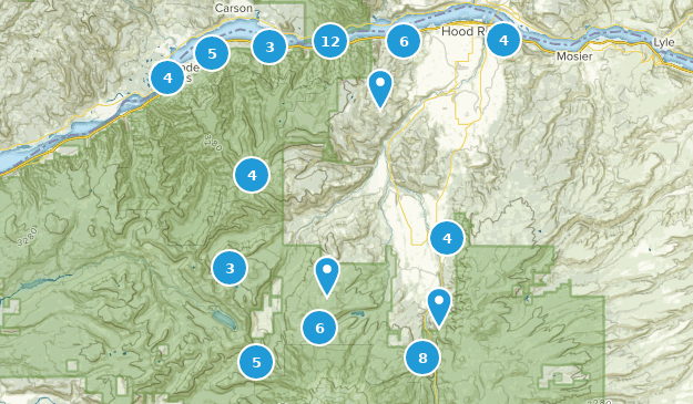 Hood River, Oregon Map