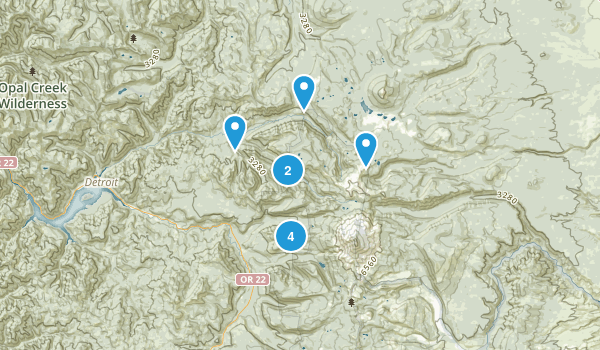 Idanha, Oregon Map