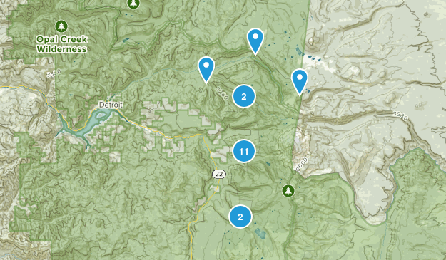 Idanha, Oregon Map
