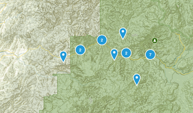 Idleyld Park, Oregon Map