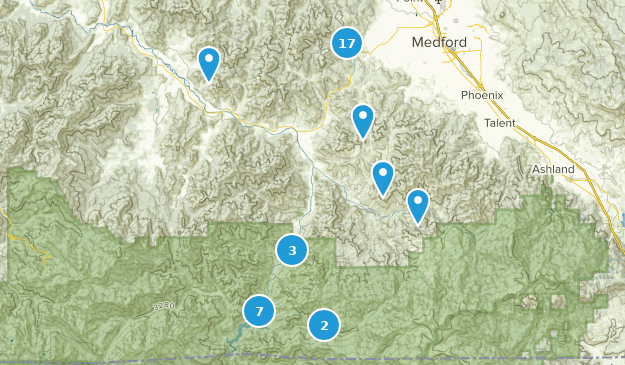 Jacksonville, Oregon Map