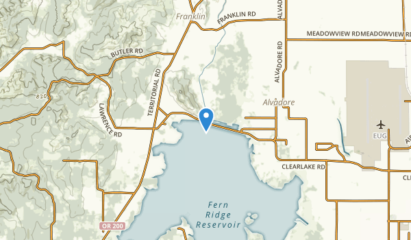 Junction City, Oregon Map