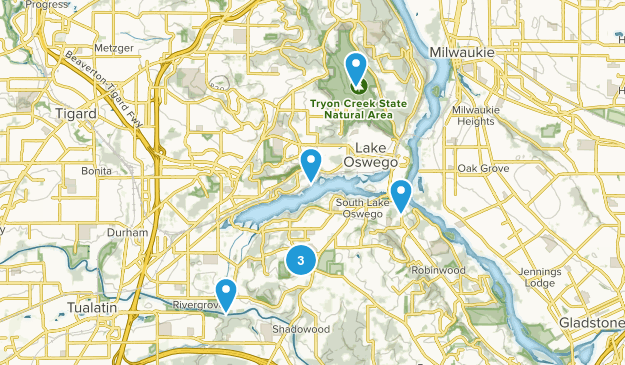 Lake Oswego, Oregon Map
