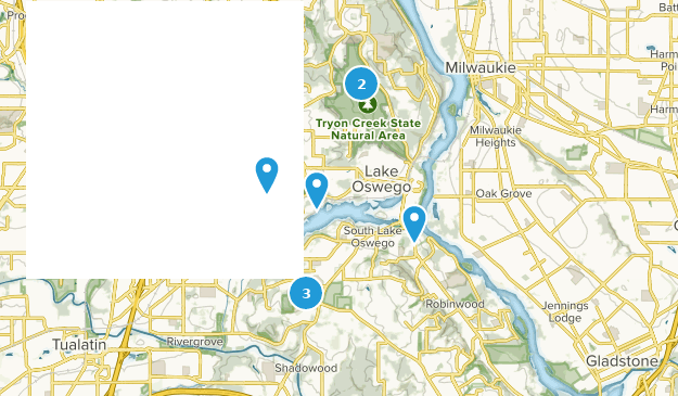 Lake Oswego, Oregon Map