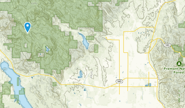 Lakeview, Oregon Map