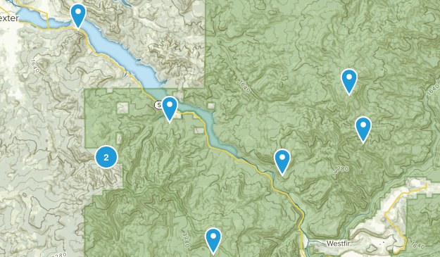 Lowell, Oregon Map