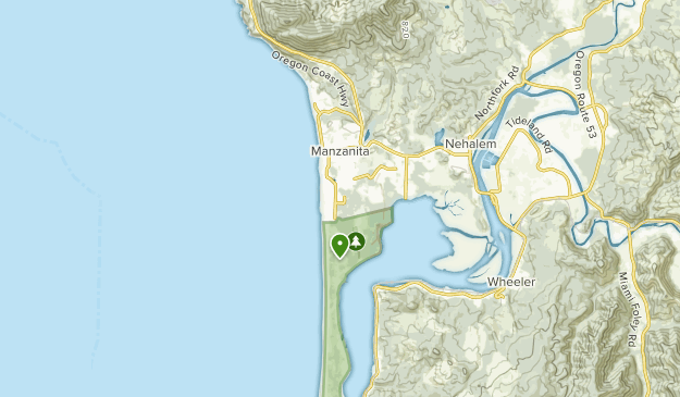Map Of Manzanita Oregon