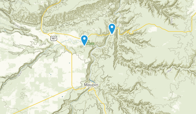 Maupin, Oregon Map