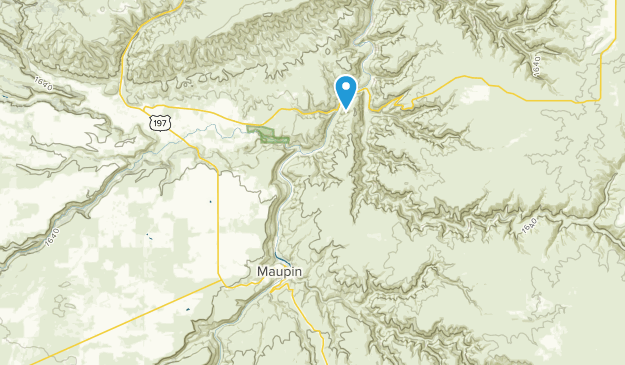 Maupin, Oregon Map