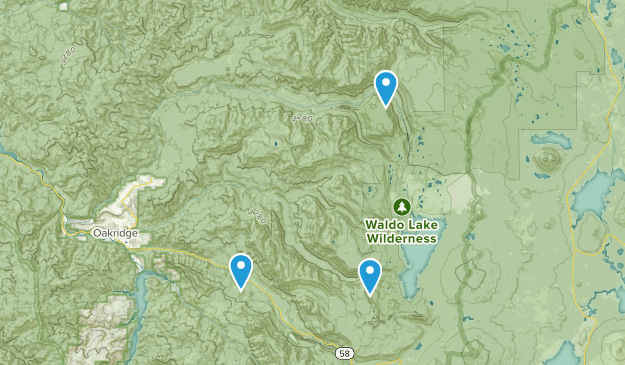 McCredie Springs, Oregon Map