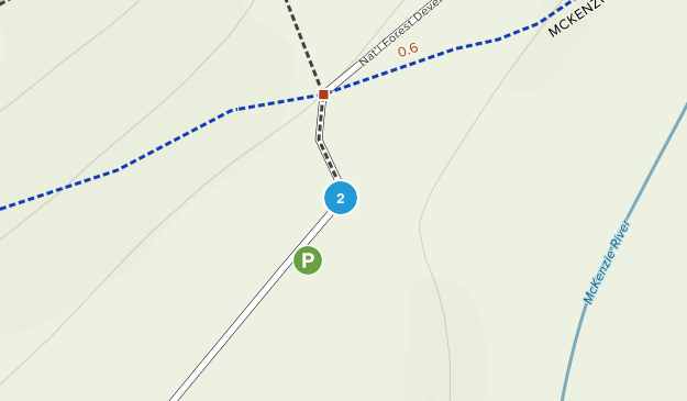 McKenzie Bridge, Oregon Map