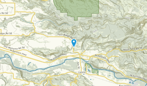 Mehama, Oregon Map