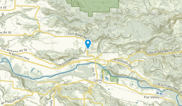 Mehama, Oregon Map