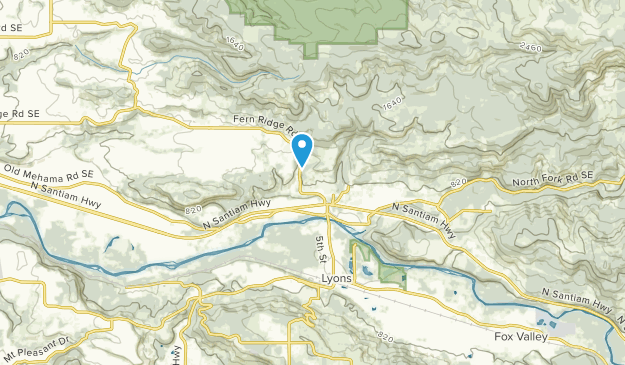 Mehama, Oregon Map