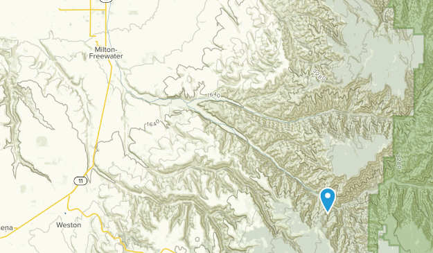Milton-Freewater, Oregon Map