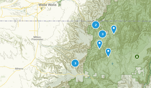 Milton-Freewater, Oregon Map