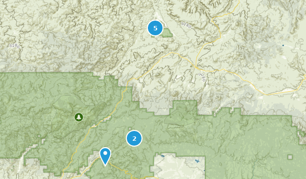 Mitchell, Oregon Map
