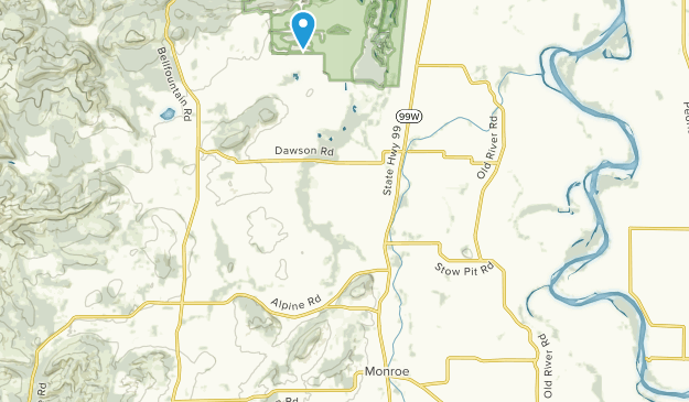 Monroe, Oregon Map