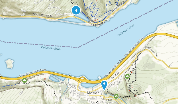 Mosier, Oregon Map