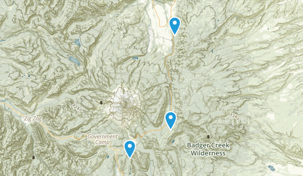 Mount Hood, Oregon Map