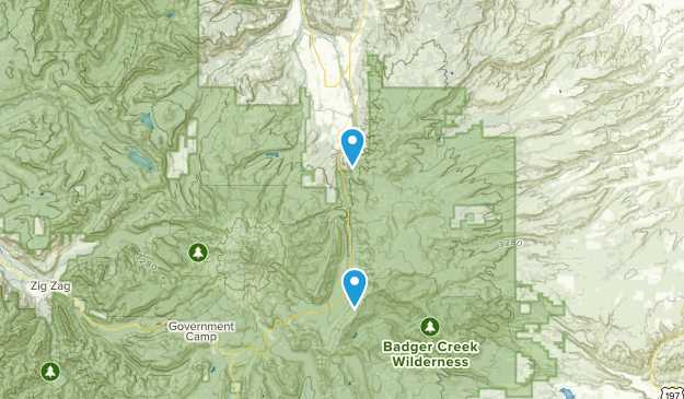 Mount Hood Parkdale, Oregon Map