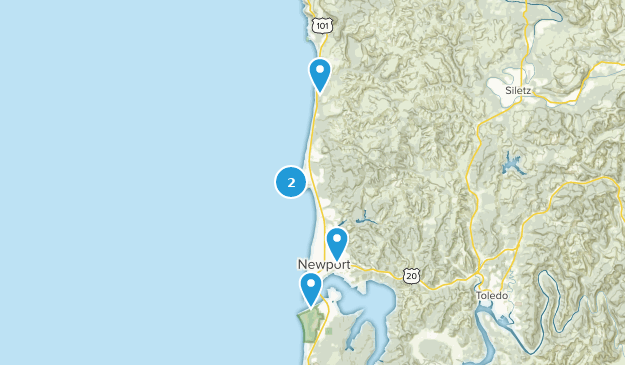 Newport, Oregon Map