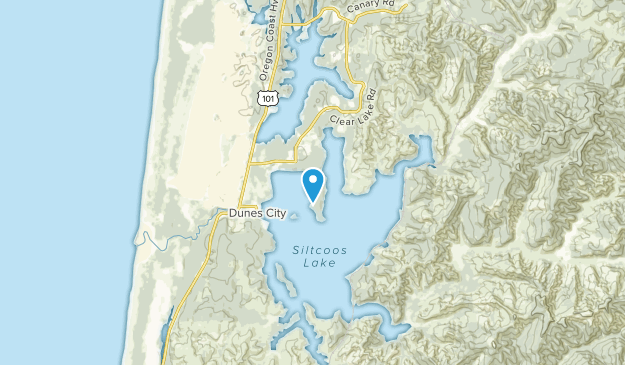 North Beach, Oregon Map