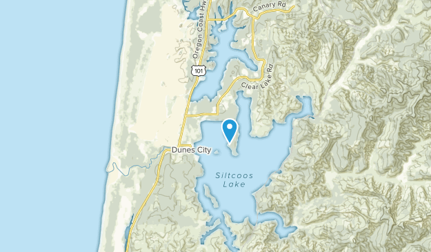 North Beach, Oregon Map