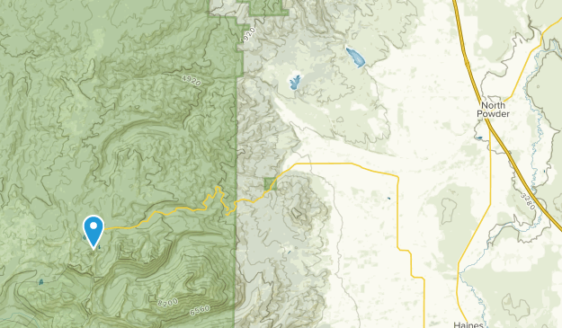 North Powder, Oregon Map