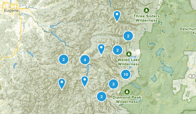 Oakridge, Oregon Map
