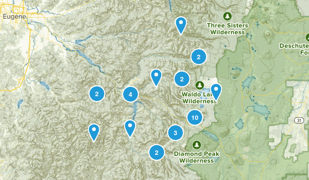 Oakridge, Oregon Map