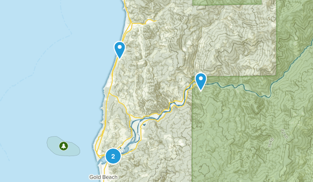 Ophir, Oregon Map