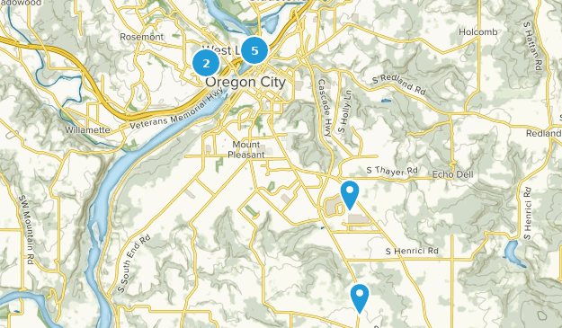 Oregon City, Oregon Map