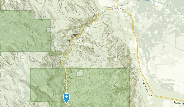 Paisley, Oregon Map