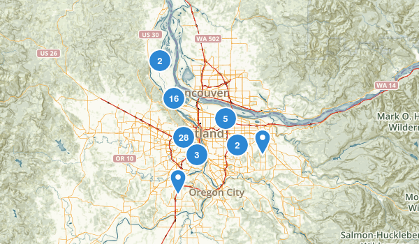 Portland, Oregon Map