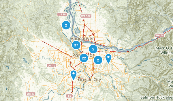 Portland, Oregon Map