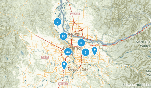 Portland, Oregon Map