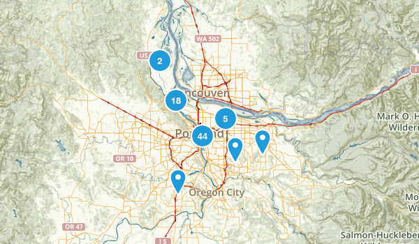Portland, Oregon Map