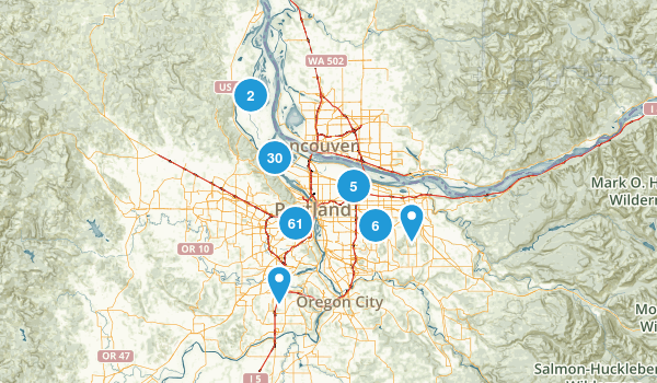 Portland, Oregon Map