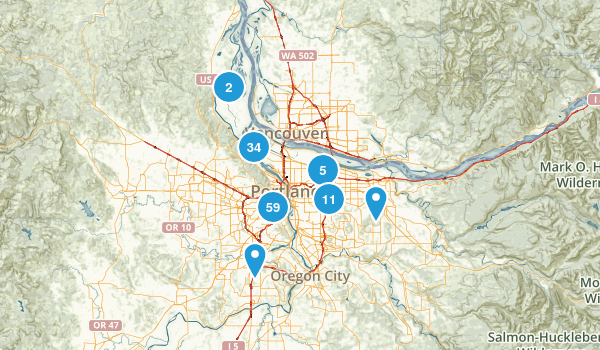 Portland, Oregon Map