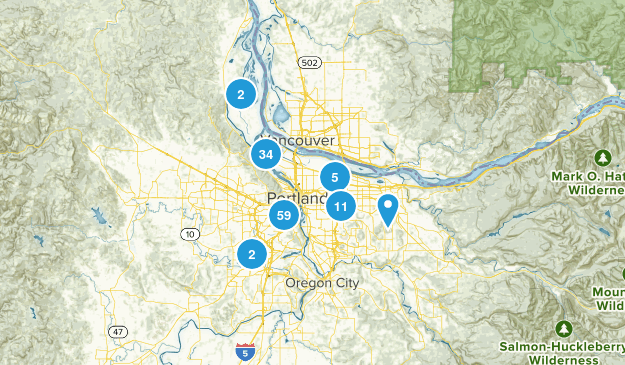 Portland, Oregon Map