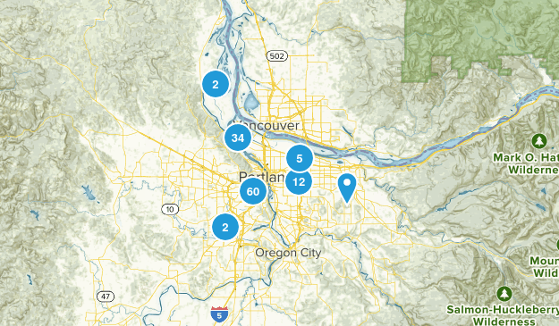 Portland, Oregon Map