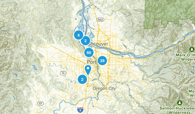 Portland, Oregon Map