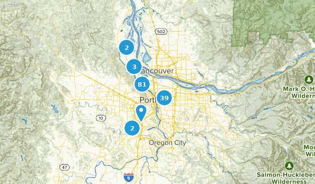 Portland, Oregon Map