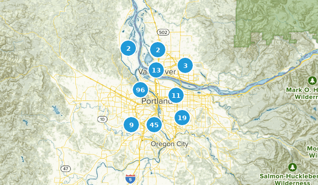 Portland, Oregón Map