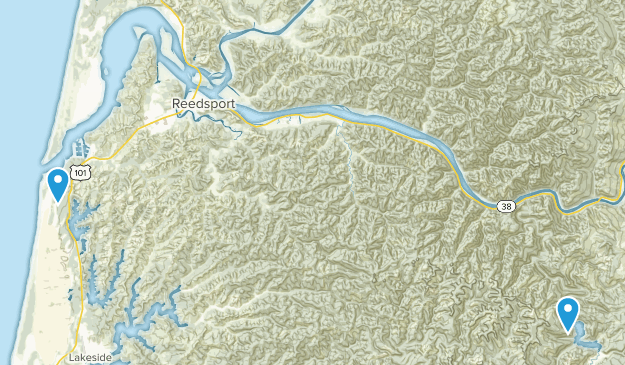 Reedsport, Oregon Map