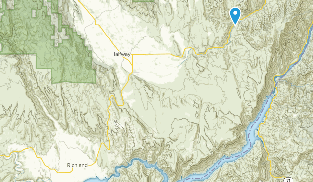 Richland, Oregon Map